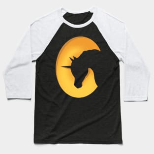 Arabian Unicorn Silhouette Baseball T-Shirt